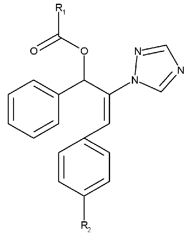 一种新型含三唑的烯丙基苯甲酸酯类化合物及其制备方法和应用